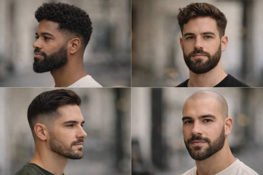 Tipos de rostros y barba - Barbería Carbajosa y Villares