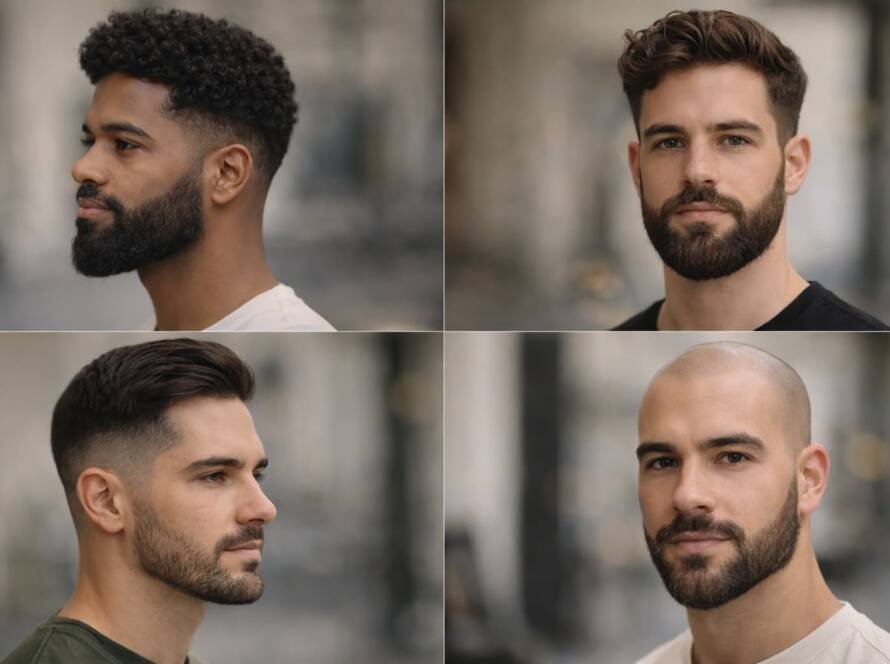 Tipos de rostros y barba - Barbería Carbajosa y Villares